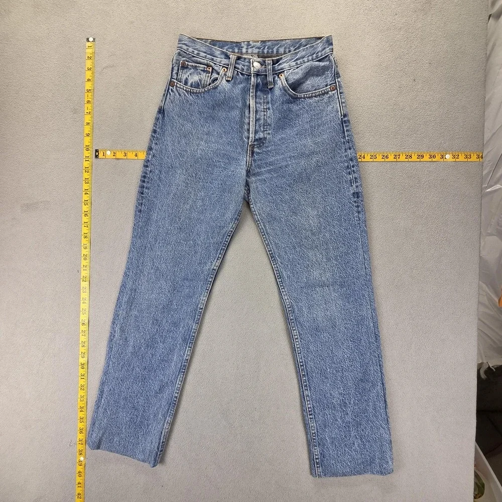 VTG‎ Levis 501 Jeans Mens Blue Made In USA Altered Hem Fits 25x26